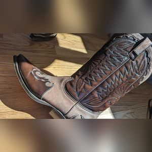 Rare Vintage Crazy Horse Thunderbird Leather/Nubuck Boots